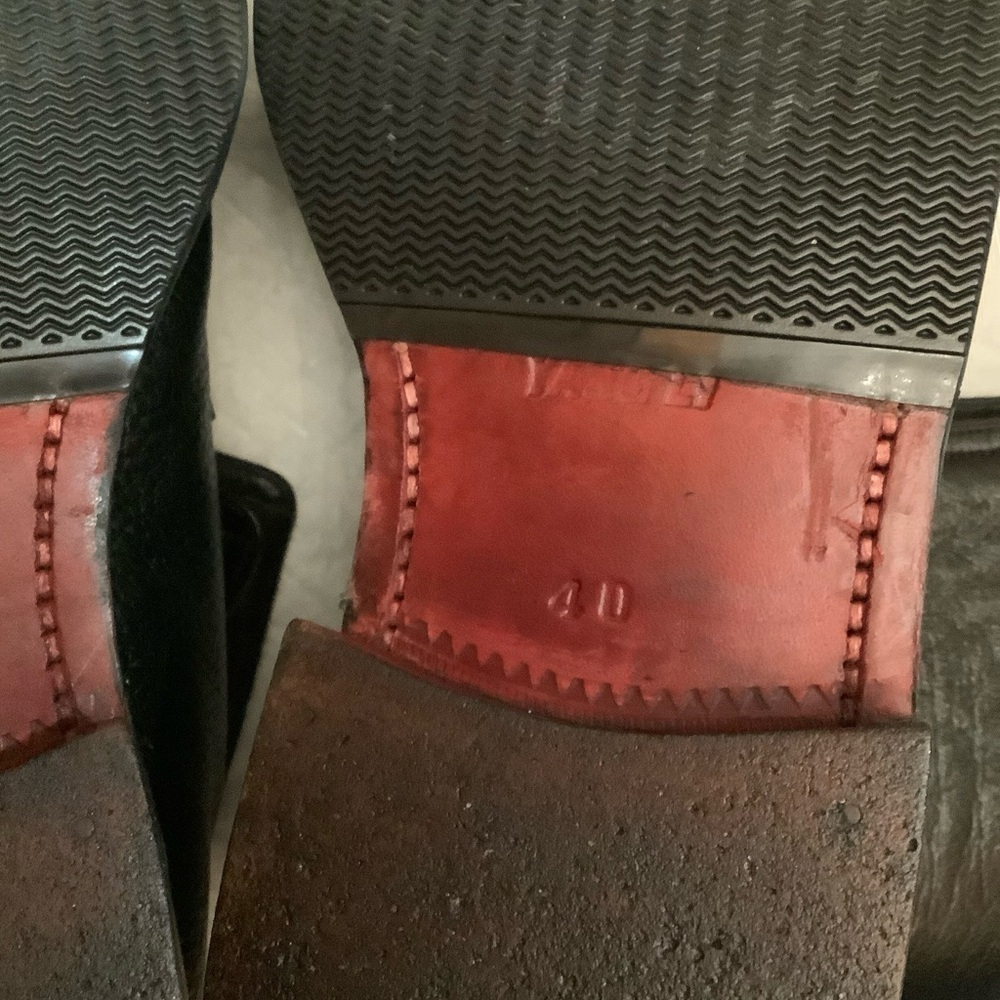RARE Yang Li Black Leather Ankle Cuff Derby Unisex Shoes Sz. 40Eu / 10-W… - Picture 13 of 16